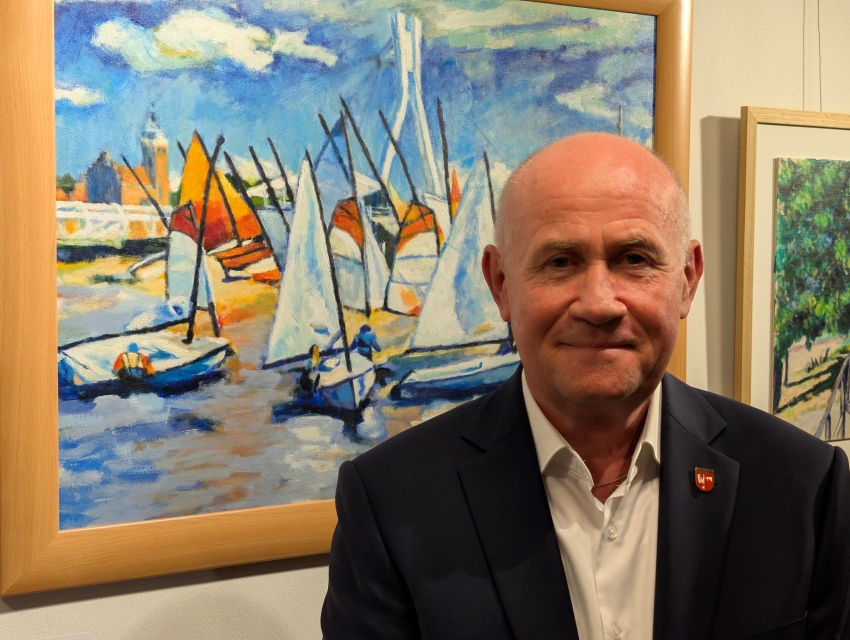 "Igrając ze słońcem" czyli wystawa prac plastycznych Jerzego Springera, fot. Waldemar Kaiser